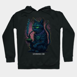 Techno Shirt - Techno Cat - Catsondrugs.com - rave, edm, festival, techno, trippy, music, 90s rave, psychedelic, party, trance, rave music, rave krispies, rave flyer Hoodie